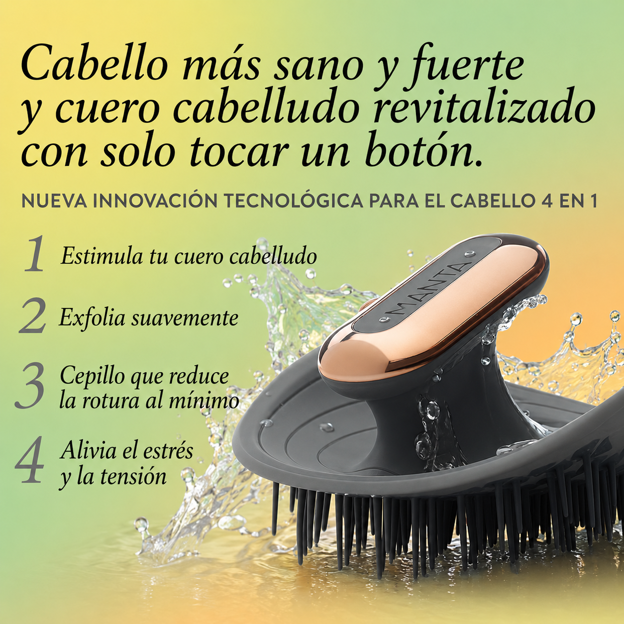 Cepillo masajeador para cabello