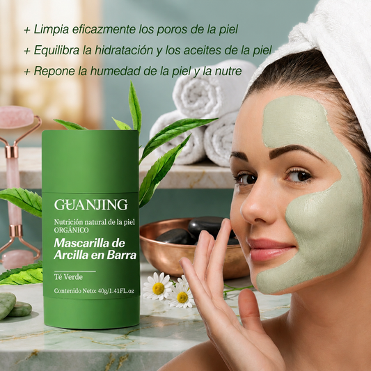 Mascarilla de té verde,Poder antioxidante que purifica y calma: regula la grasa y limpia tus poros profundamente con la frescura del té verde.