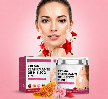 Tu Piel, Mas Firme y Luminosa   CREMA HIBISCO Y MIEL