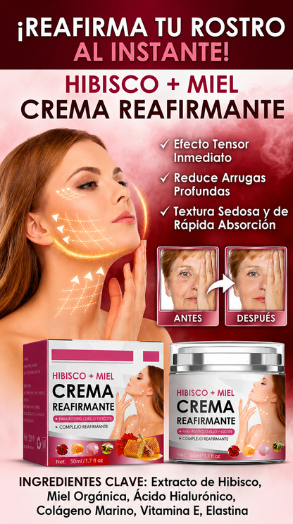 Tu Piel, Mas Firme y Luminosa   CREMA HIBISCO Y MIEL